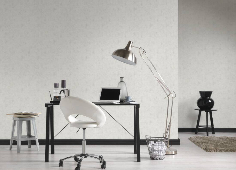 Plain Textured Wallpaper, Random Grainy Spots, 374164, Gray Silver White, 1 Roll