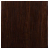 36' Square Resin Walnut Table Top