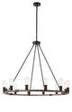 12-Light Wagon Wheel Ceiling Light Modern Chandelier