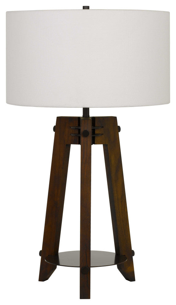 Table Lamp in Walnut Finish