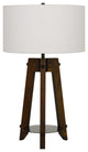 Table Lamp in Walnut Finish