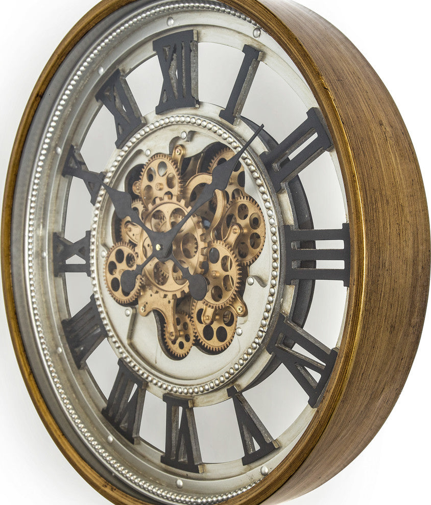 Gold Gear Clock