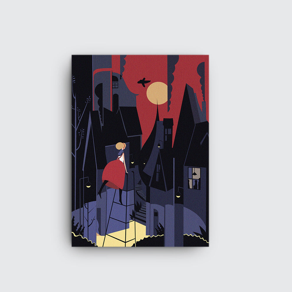 Mod Made "Curiosity" Canvas Wall Art, 11"x16"