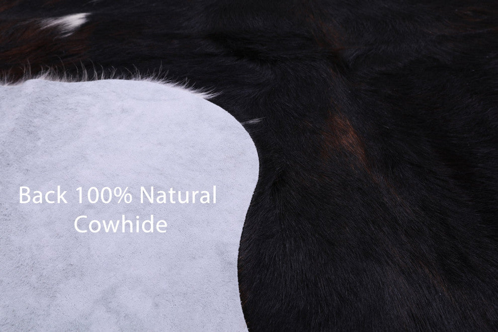 6' 6" X 5' 1" Natural Cowhide Rug C1831