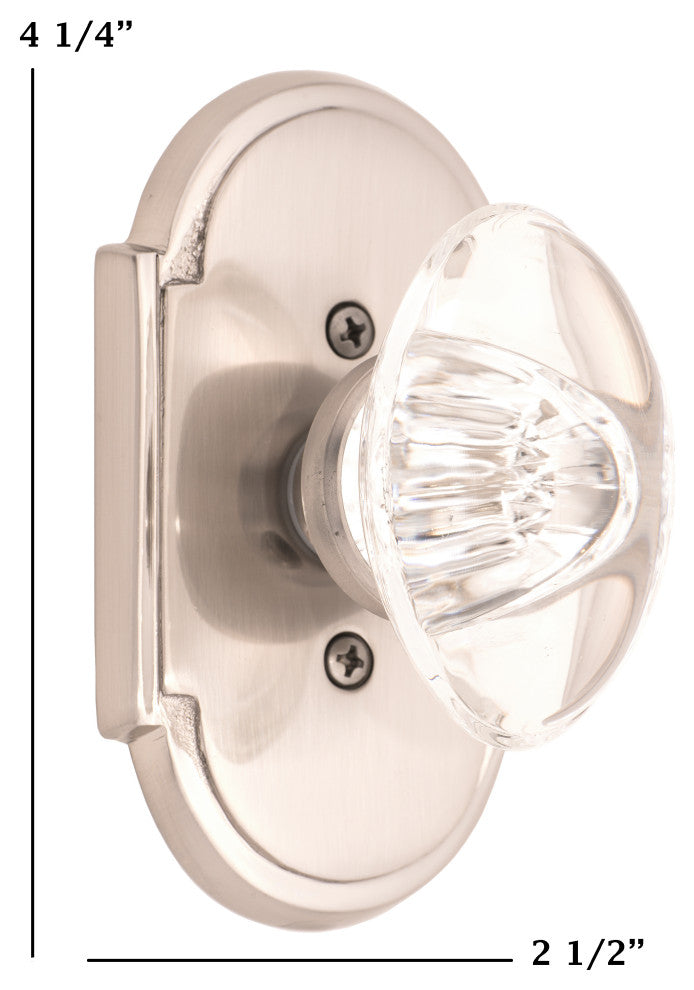 Palladian Plate Privacy Set - 2-3/8"