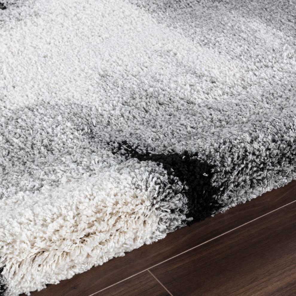 Noori Rug Shag Zara Grey/Black Rug