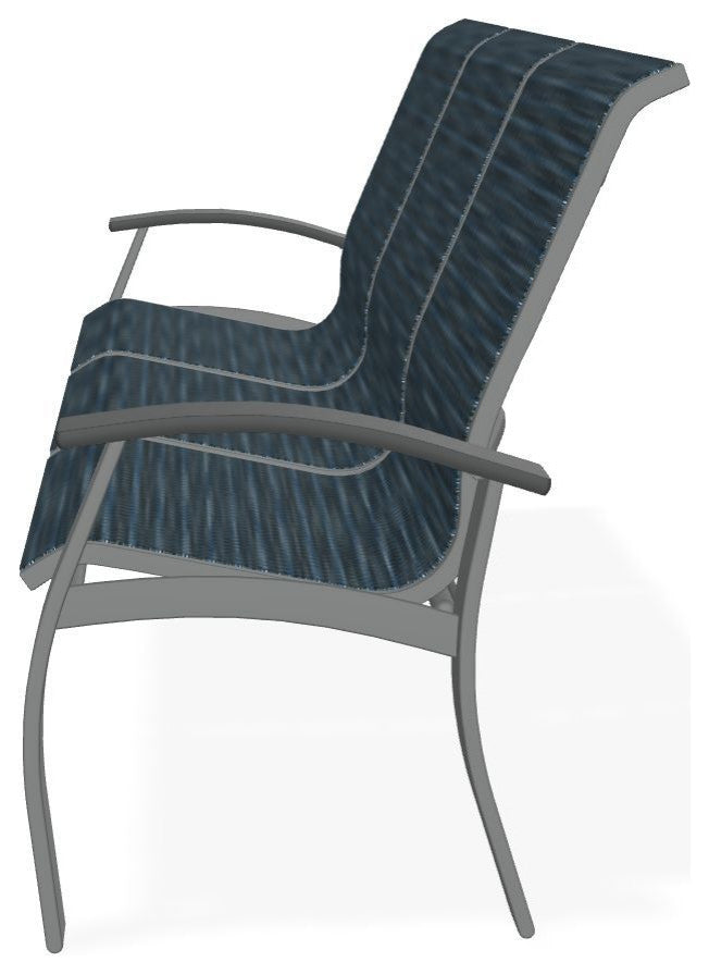 Belle Isle Sling 3-Seat Outdoor Sofa, Nimbus Ocean/Graphite