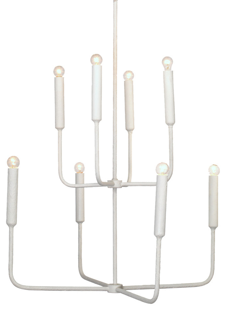 Mercer Two-Tier Gesso Chandelier