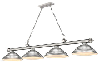 Zlite 2306-4BN-SBN 4-Light Billiard, Brushed Nickel