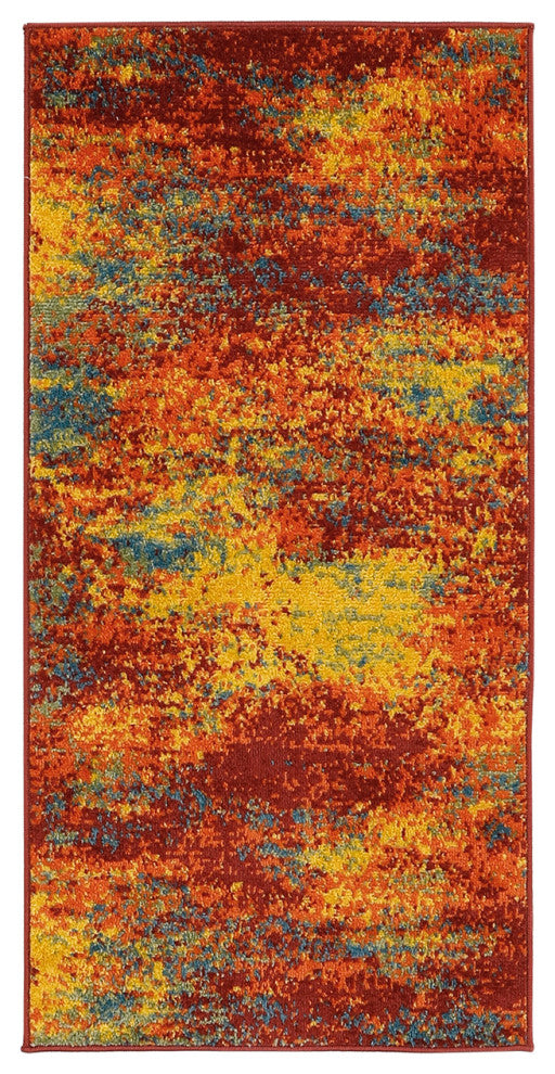 Nourison Nourison Essentials 2' x 4' Flame Modern Rug