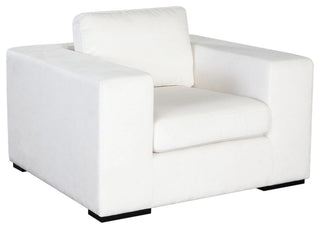 Muse Accent Chair in Mist White Performance Fabric by Diamond Sofa