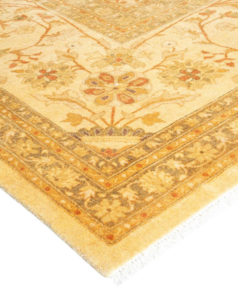 Mondal One-of-a-Kind Hand-Knotted Area Rug Ivory, 10'2"x13'7"