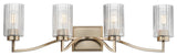 Maxim 21374 Rigata 4 Light 33"W Vanity Light - Satin Champagne