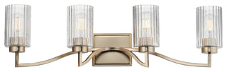 Maxim 21374 Rigata 4 Light 33"W Vanity Light - Satin Champagne