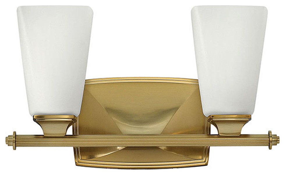 Hinkley Darby Two Light Vanity, Brushed Caramel