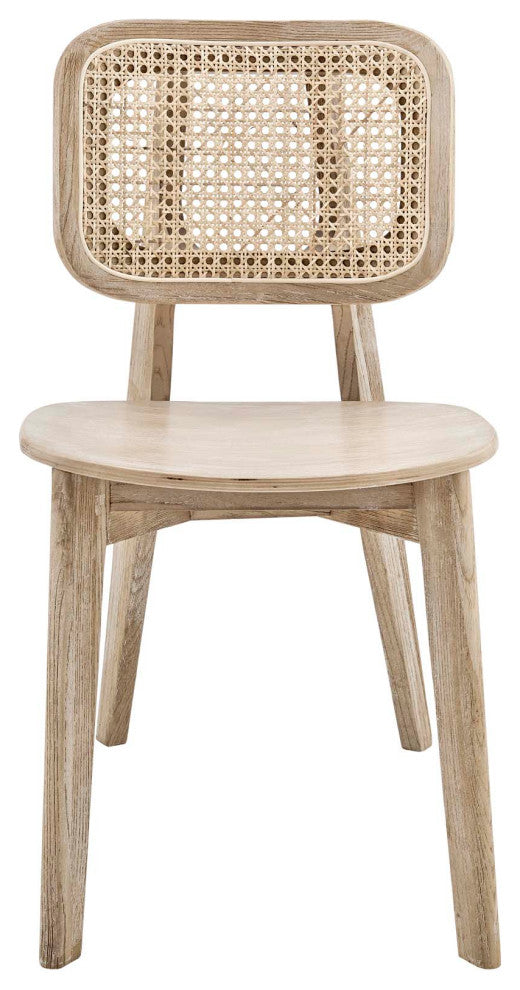 Side Dining Chair, Set of 2, Gray, Wood, Modern, Cafe Bistro Hospitality