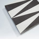 Tiznit, Single Tile, Handmade Cement Tile, White/Black