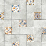 Toscana Spirale Pienza with Giotto Deco Porcelain Floor and Wall Tile