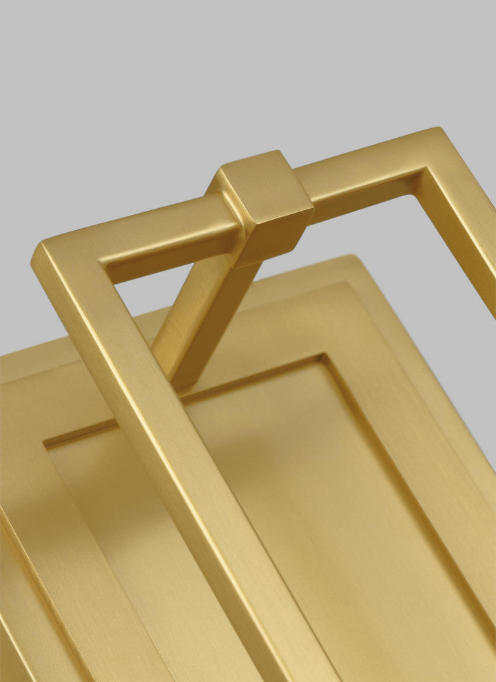 Marston Tall Sconce, Burnished Brass