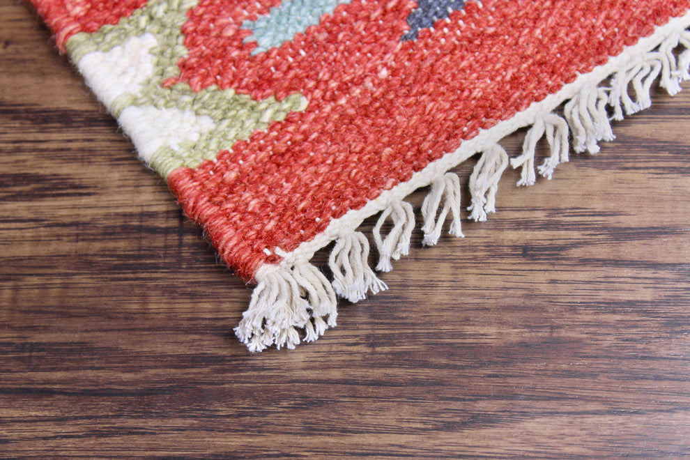 Kilim Black Handwoven Rug, 4x6