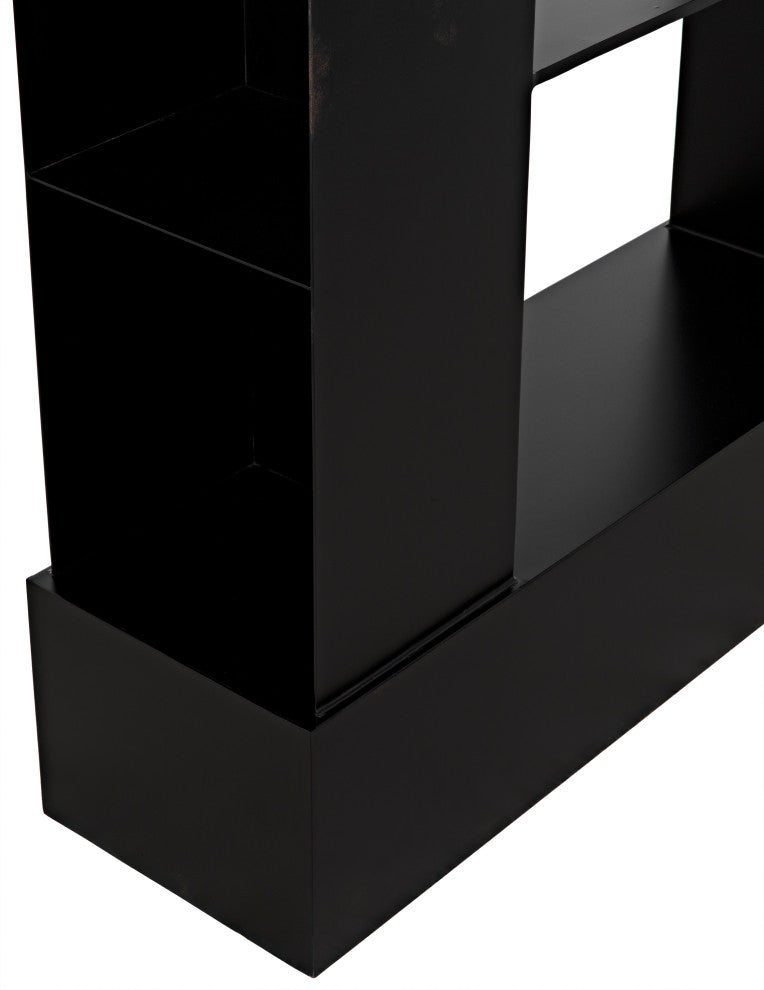 NOIR Furniture - Triumph Bookcase, Black Metal - GBCS229MTB