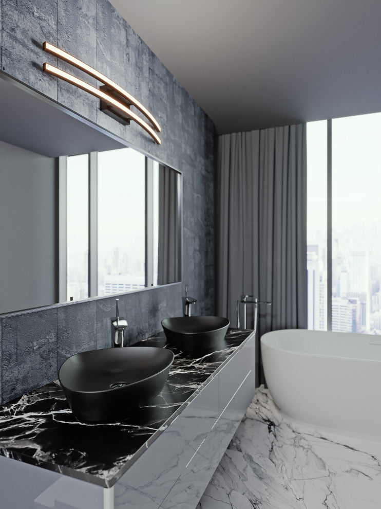 Harper 36'' LED Vanity, Black