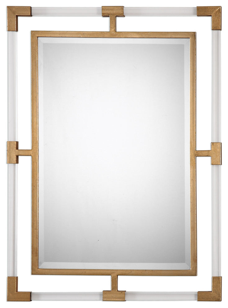 Uttermost Balkan Modern Gold Wall Mirror, 9124