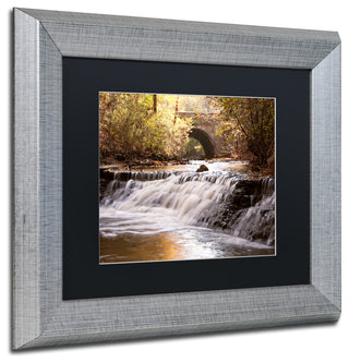 Jason Shaffer 'Avon Falls' Matted Framed Art, Silver Frame, Black Mat, 14x11
