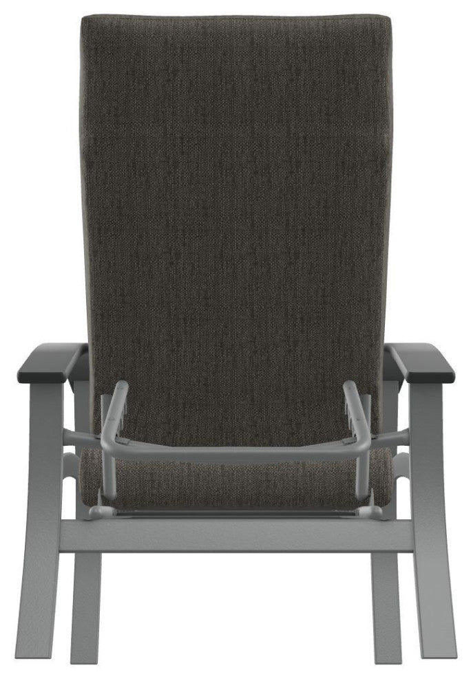 Belle Isle Cushion Outdoor Adjustable Back Chair, Thatch Ash/Graphite