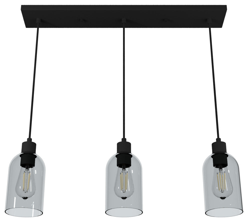 Hunter Lochemeade Natural Iron 3 Light Cluster Ceiling Light Fixture