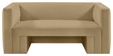 Henson Velvet Upholstered Loveseat, Camel