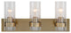 Uttermost Cardiff 3-Light Vanity 22870, Antique Brass