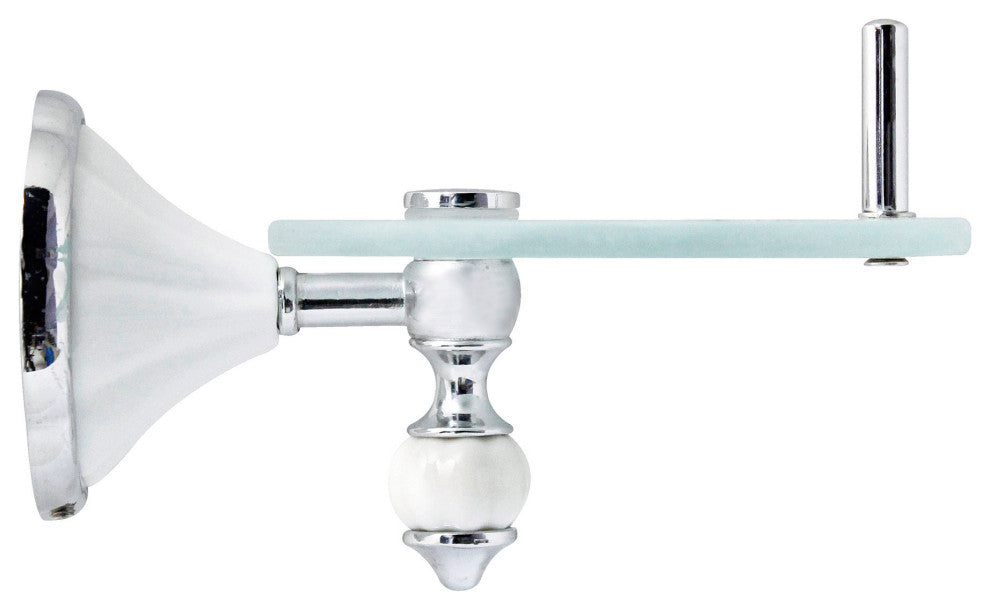 MODONA's 20" Frosted Glass Shelf Flora Series
