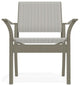 Leeward Sling Stackable Outdoor Dining Chair, Harbor/Storm