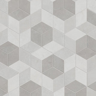 Panama Hex Diamond Deco Porcelain Floor and Wall Tile