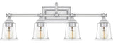 Nicholas 4-Light Bath Vanity, Polished Chrome