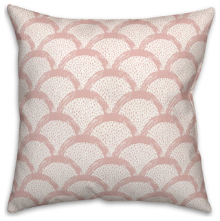 Pink Scallops 18x18 Indoor/Outdoor Pillow