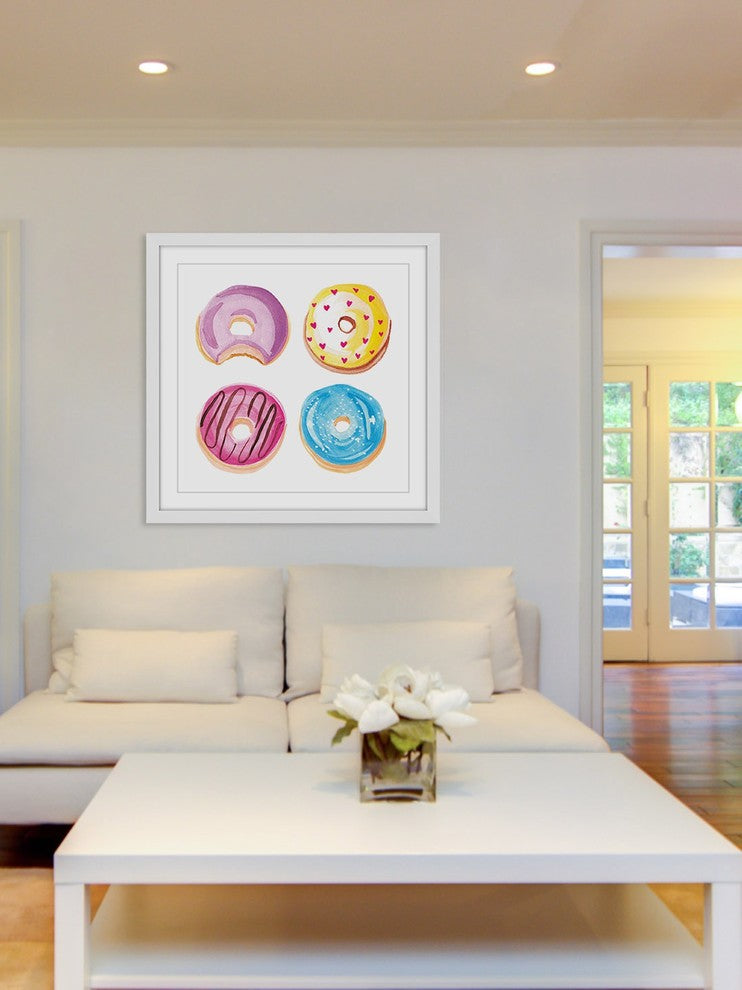"Donuts" Framed Painting Print