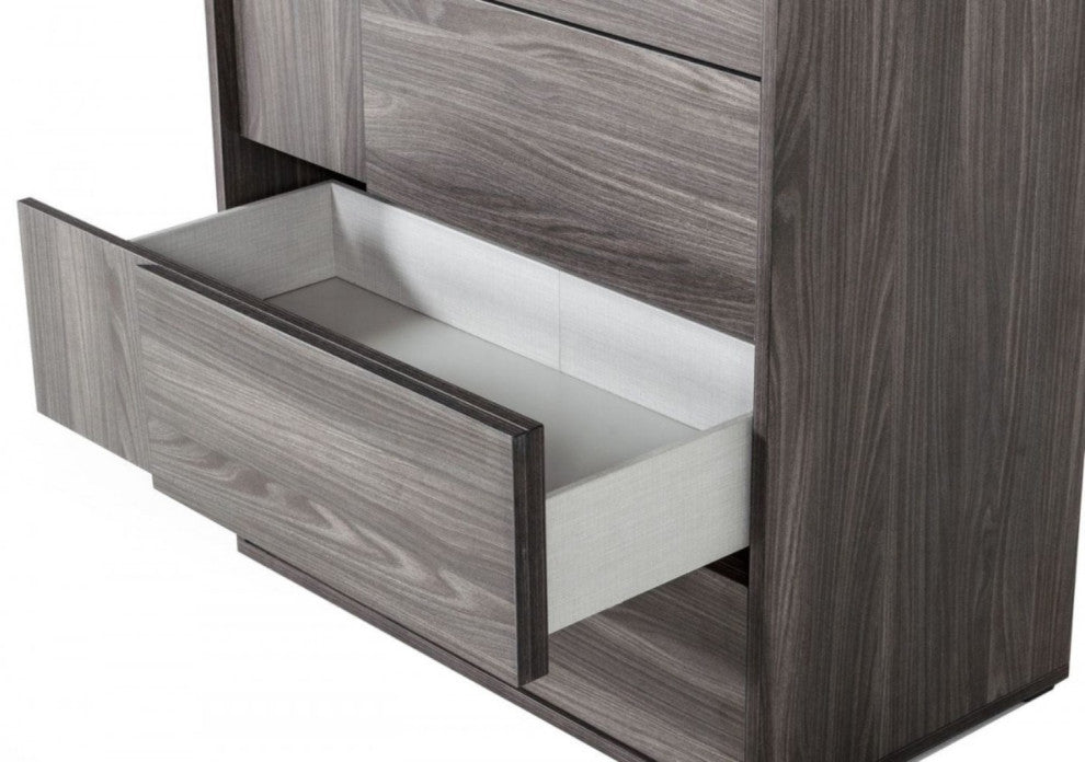 Nova Domus Asus Italian Modern Elm Gray Chest