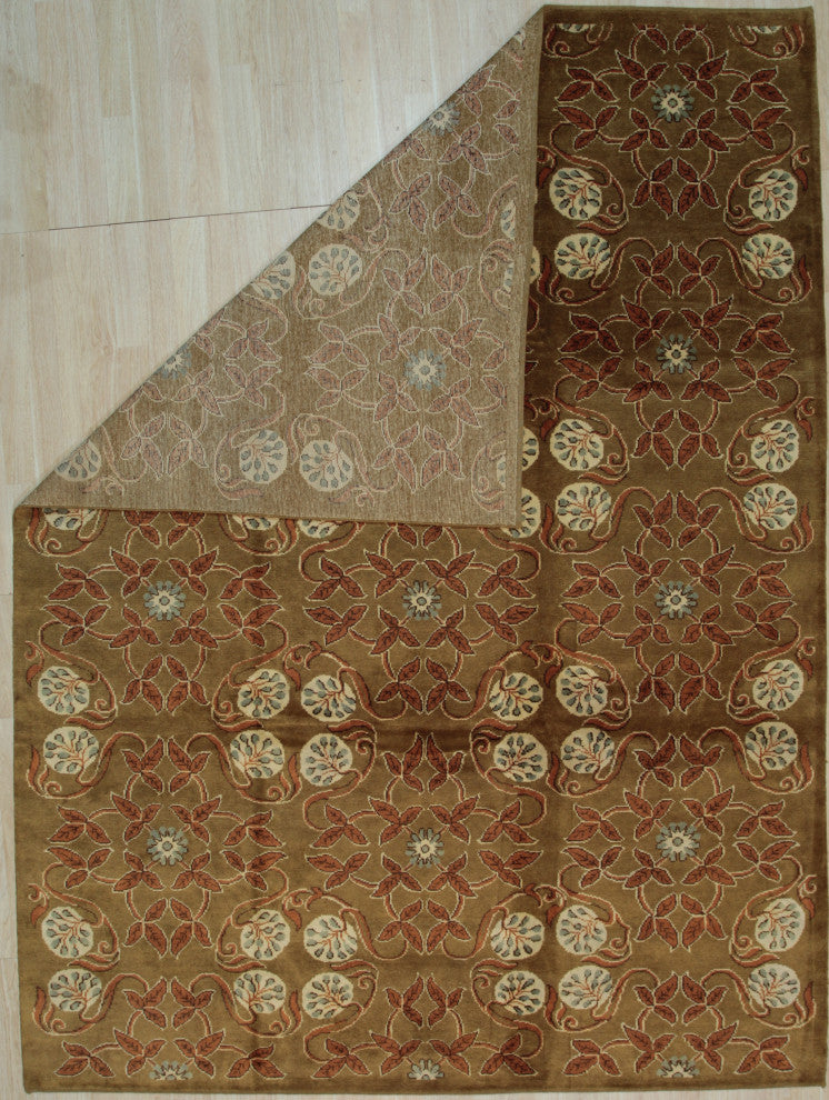 Rust Transitional All Over Ningxia Area Rug
