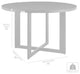 Cayman Outdoor Patio Round Dining Table, Aluminum