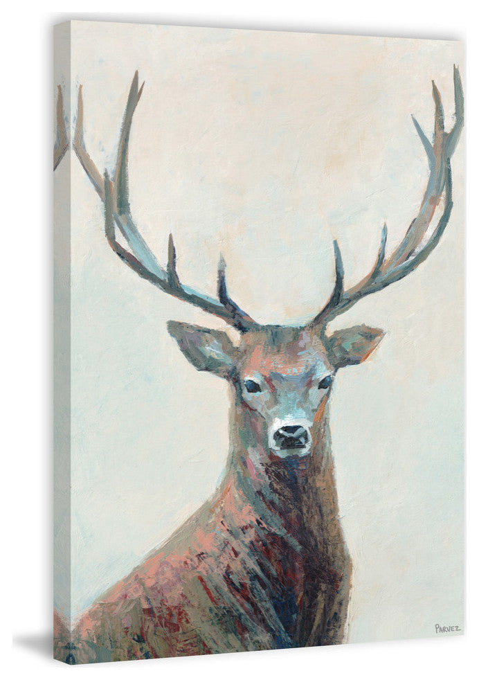 "The Great Reindeer" Painting Print on Wrapped Canvas, 40"x60"