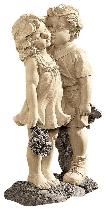 Young Sweethearts Kissing Children