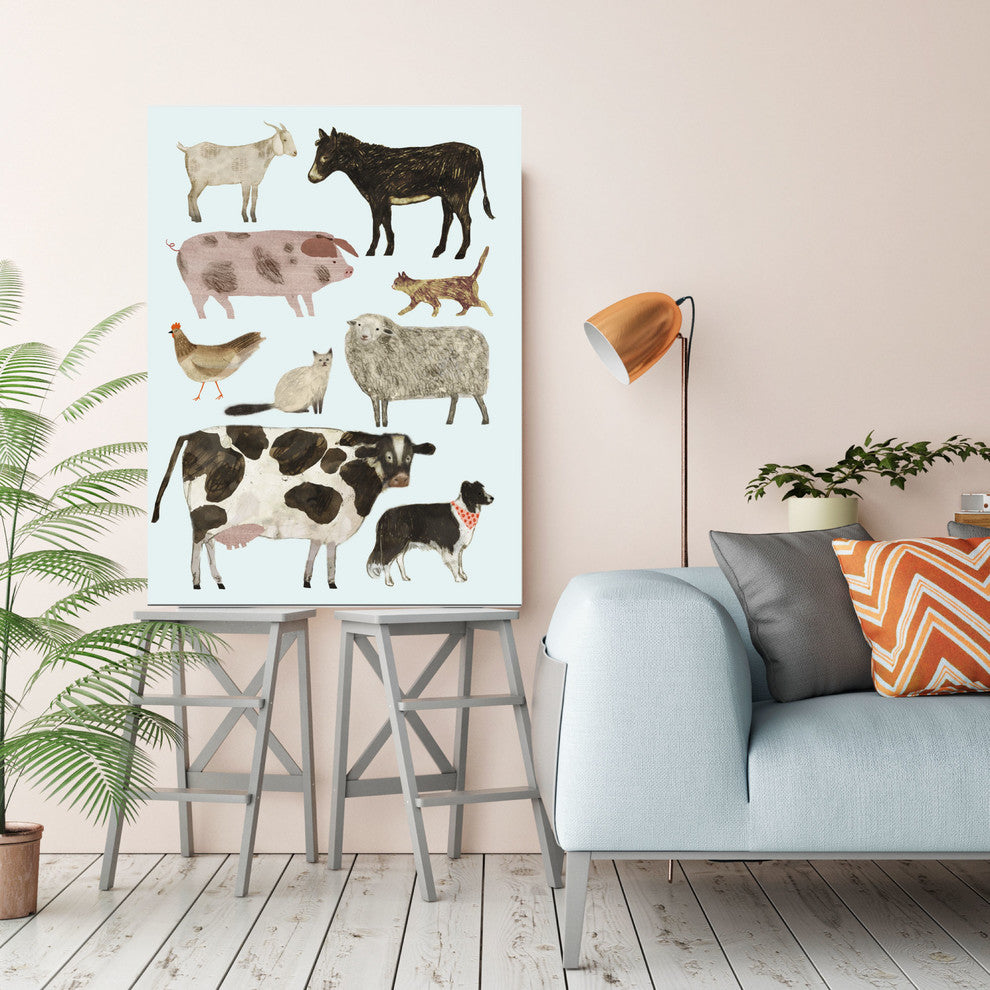"Barnyard Buds II" Gallery-Wrapped Canvas Wall Art, 16"x20"