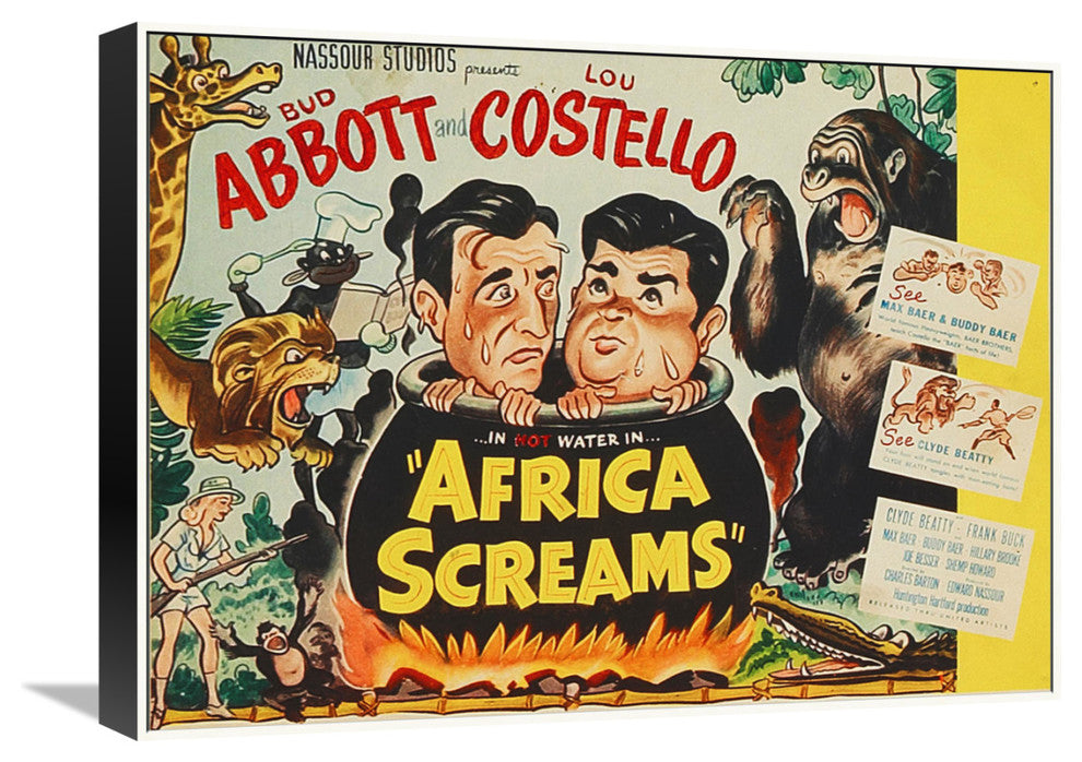 Abbott and Costello, Africa Screams Vertical, 22x17
