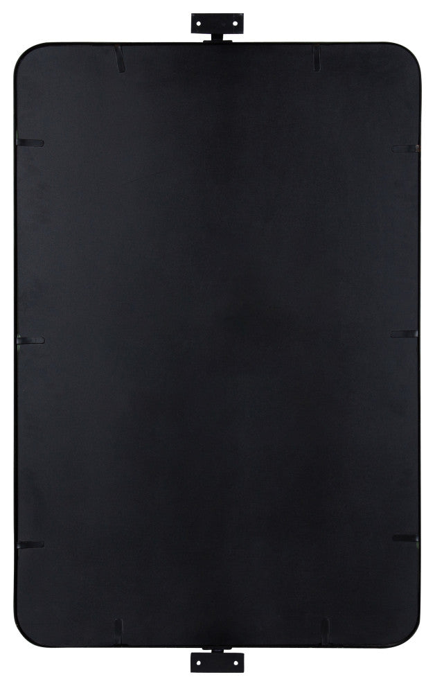 Elijah Pivot Wall Mirror, Black 38x24