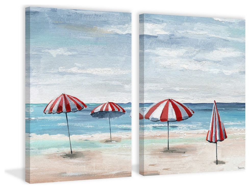 Umbrella Sticks Diptych, 32"x24"