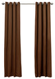 Solid Grommet Top Thermal Insulated Blackout Curtains, Chocolate, 95"
