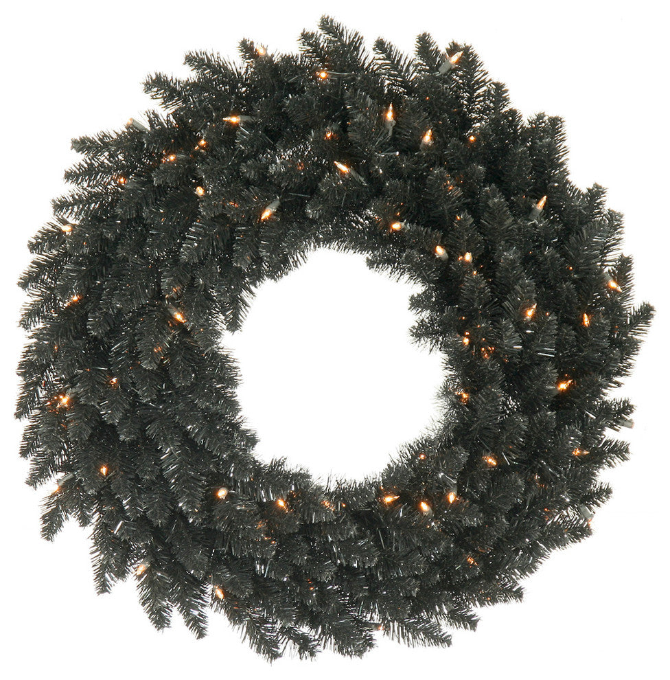 30" Black Fir Wreath Dural 100Cl 260T