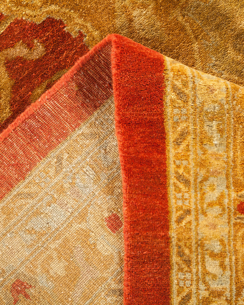 Mogul, One-of-a-Kind Hand-Knotted Area Rug Orange, 12'2"x17'10"